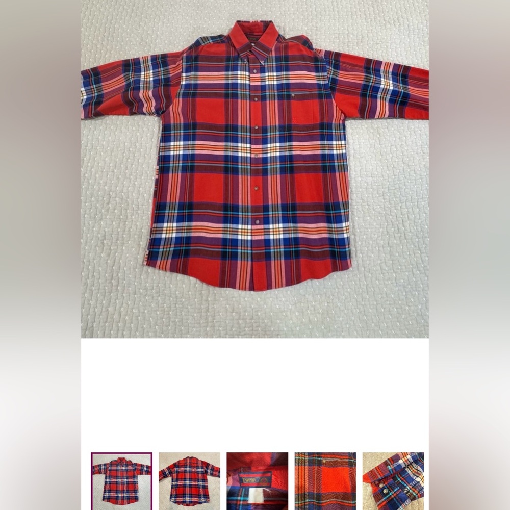 Men’s Plaid Button Down Bundle (4) XL/XXL Casual Lot (Ely Cattleman & more) - Picture 4 of 9